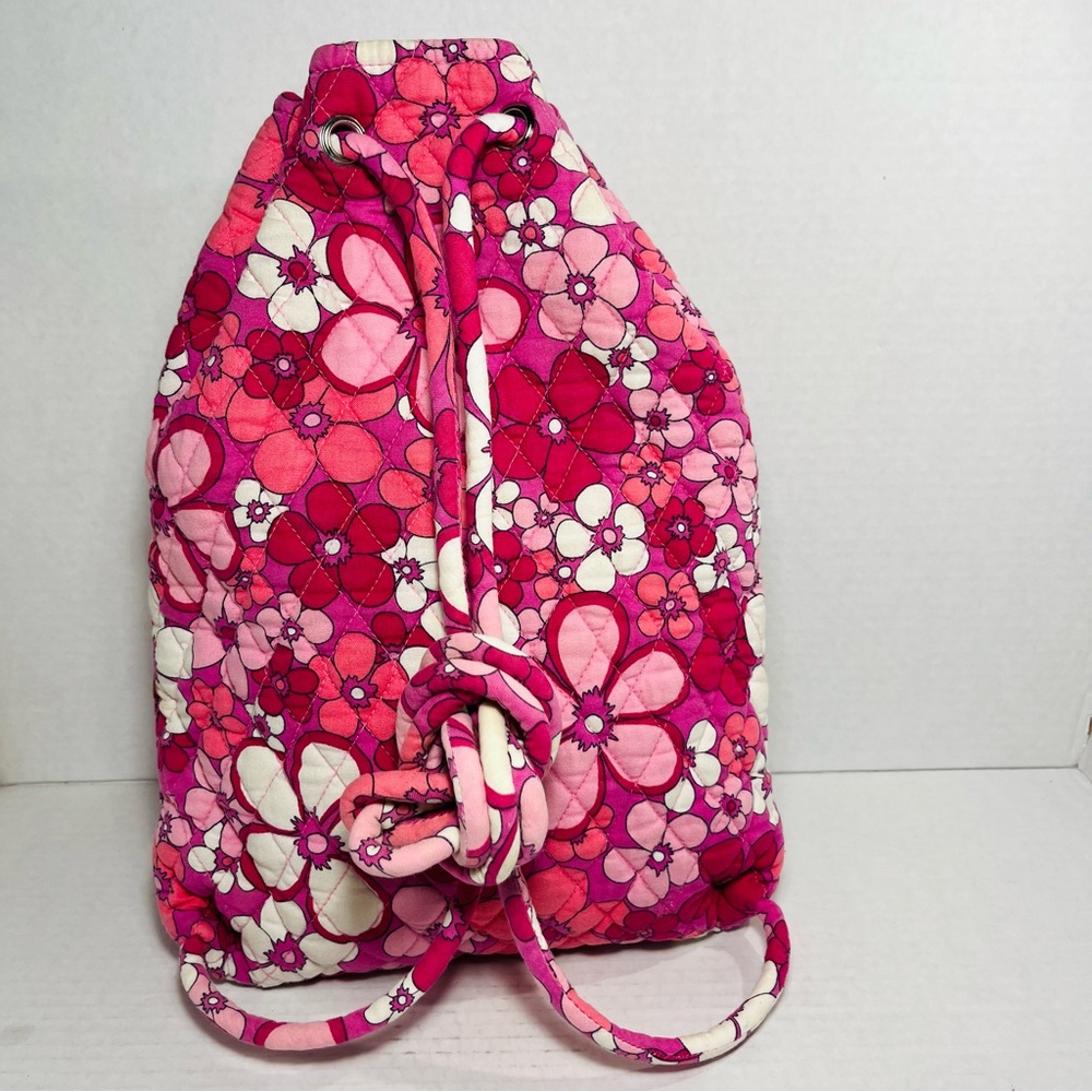 Vera Bradley Drawstring Backpack-Petal Power - image 3